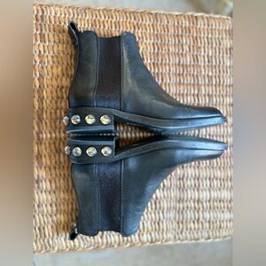 Louise et Cie Black Ankle Boots with Silver Studs
